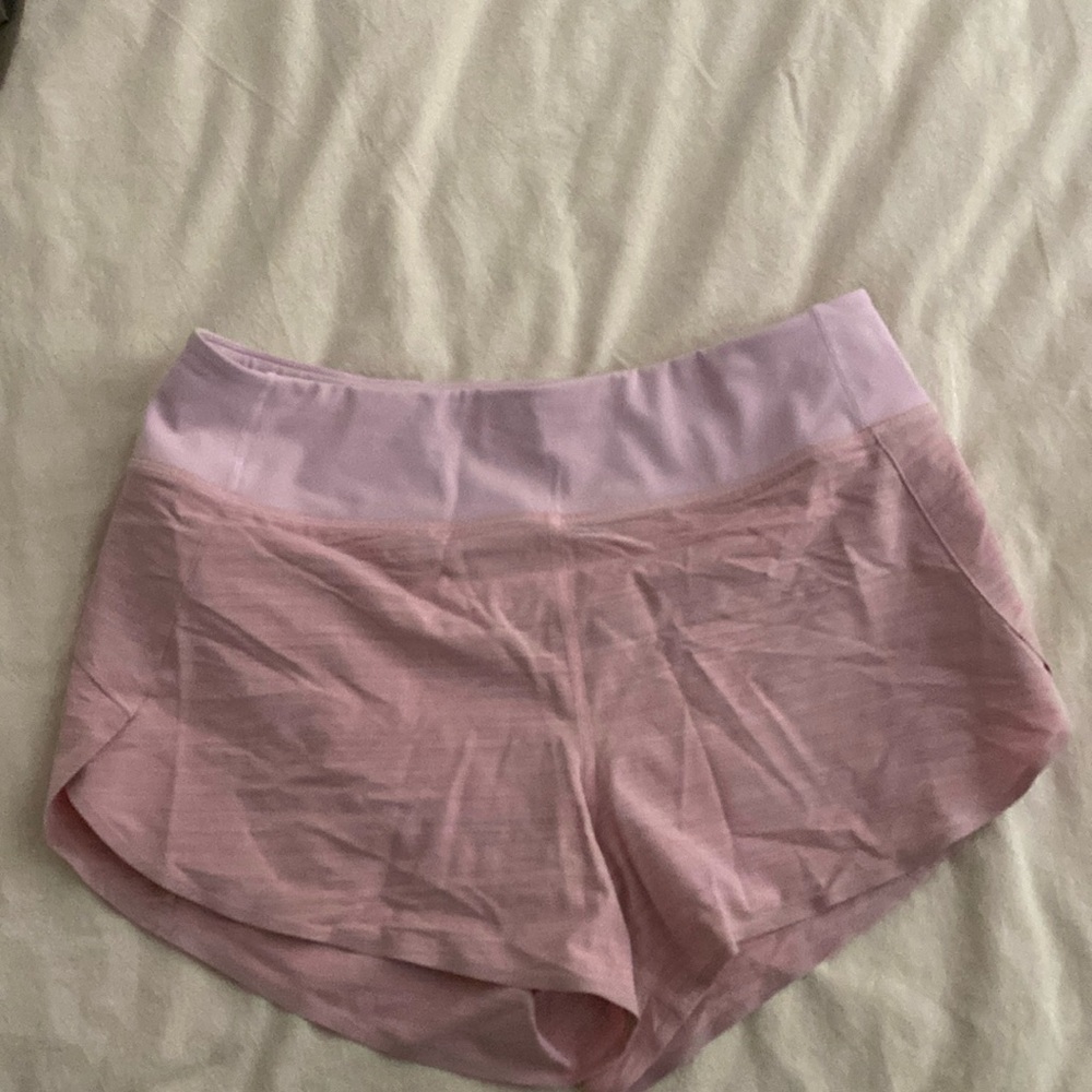 Athleta Pink Textured Run With It Short, Size Medium